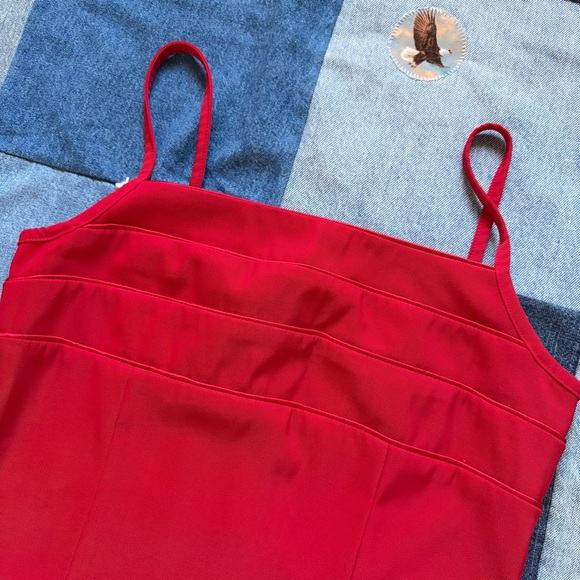 Byer Too! Vintage red mini dress cocktail party made in USA size 9 - Picture 2 of 13